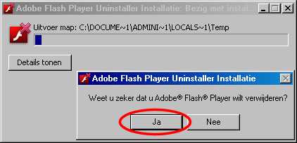 kunt u de flash player en de bijbehorende activex plugin verwijderen